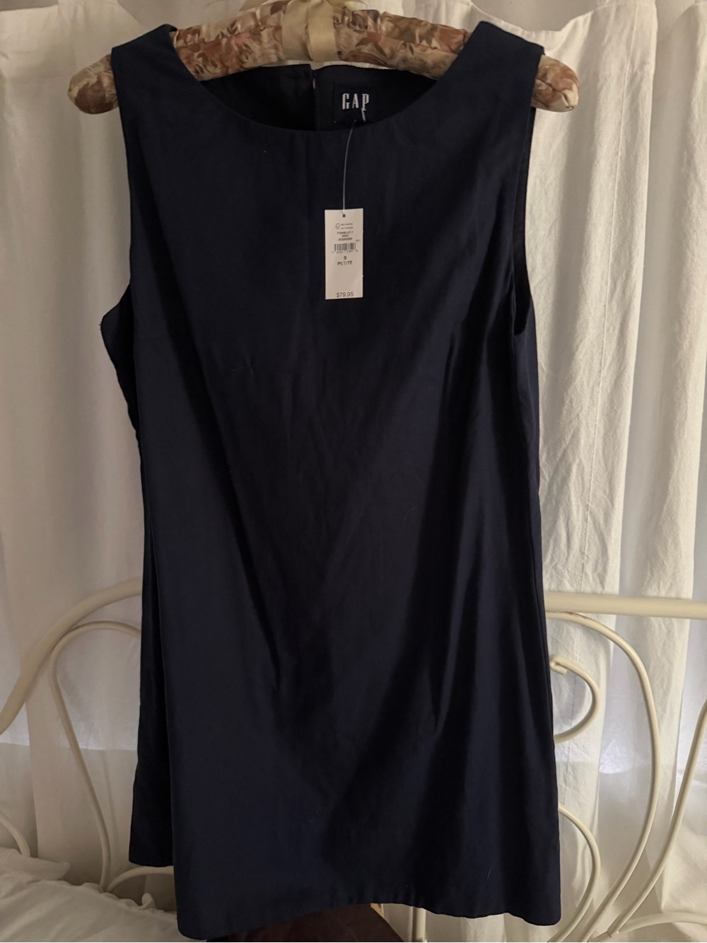 GAP Navy Sleeveless Shift Tank Top